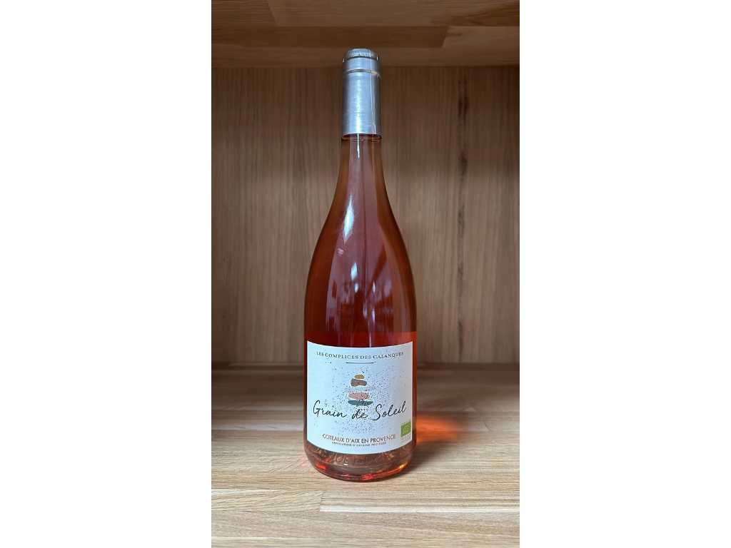 2021 - LES COMPLICES DES CALANQUES - GRAIN DE SOLEIL - COTEAUX D'AIX PROVENCE - Organic Wine - Rosé wine (150x)