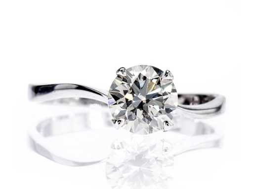 Luxus-Solitärring aus Naturdiamant 1,03 Karat