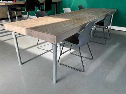 Kantinetafel met 5x stoel
