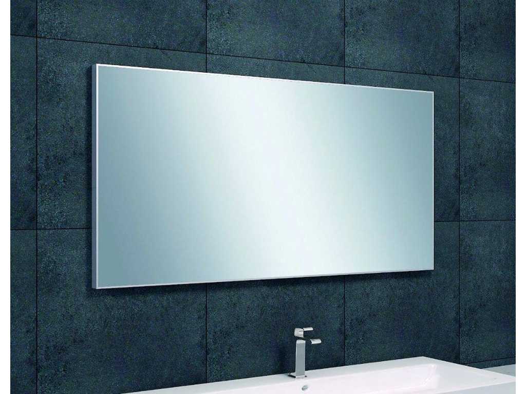 Wiesbaden Mirror - Cadre en aluminium - 1200 x 600 x 21 - Miroir