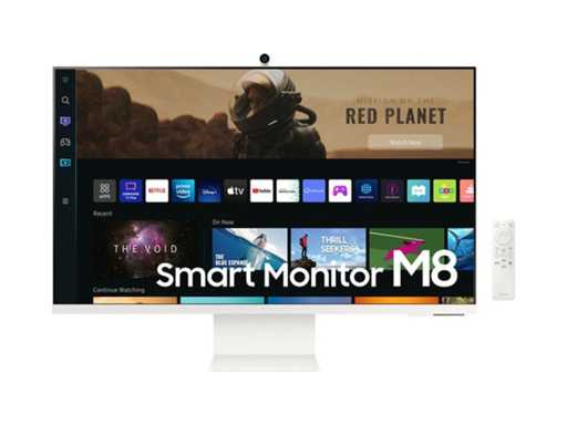 Samsung M8 LS32BM801UU - 4K Smart Monitor - Webcam - USB-C 65w - 32 inch - White