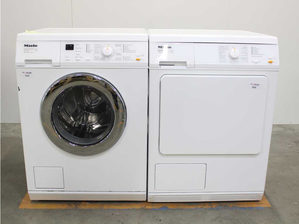 Mașină de spălat sistem Miele W 3203 Softcare & Uscător Miele T 8813 C Edition 111