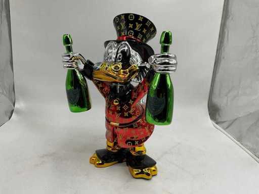 Scrooge McDuck sculpture