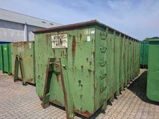 Ridicare cu cârlig deschis cu depunere a containerului