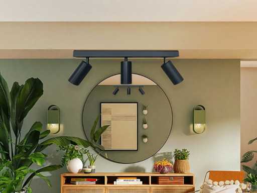 Luminaire spot monté en surface GU10 - 3 points rotatifs (4x)