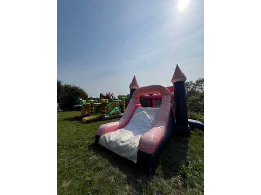 Bouncy castle pink