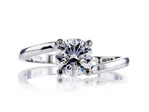 Luxe solitaire ring van natuurlijke diamant 1,09 karaat