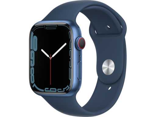 Apple - Series 7 - Smartwatch GPS+ Blue Aluminium