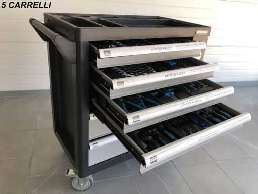 Juego de 5 carros de herramientas completos 