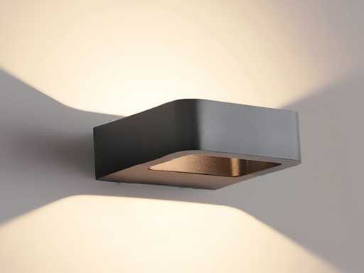  10W LED sand black Garden lamp 14.5cm warm white (4x)