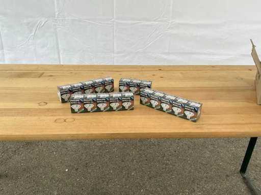 Mixed lot of halogen lamps