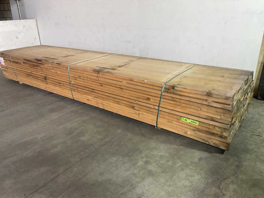 Vuren plank 480x18,5x3,8 cm (20x)