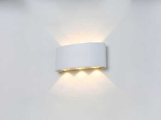 6W LED ovaal Wandlamp zes licht waterdicht(6x)