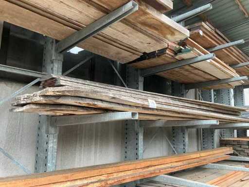 Hardhouten boomstambladen (18x)