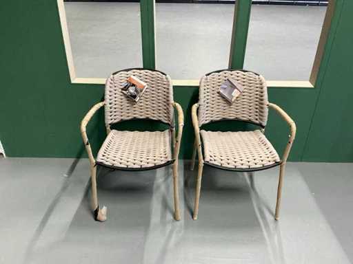 Chaise de jardin Exotan Taku Sable (2x)