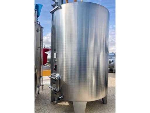 CTM  Cuve inox fond bombé sur pieds de stockage alimentaire 105 HL
