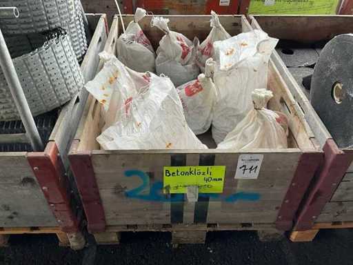 Blocuri de beton 40mm pe palet