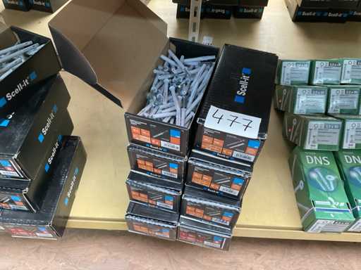 8 Boxen mit Schlagstopfen