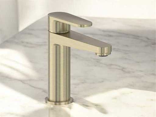 MAY Forma Washbasin Washstick Tap Brushed Gold (PVD mat doré