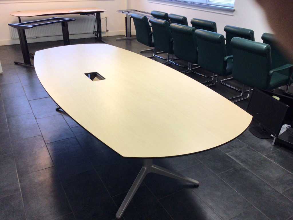 Ovale vergadertafel 