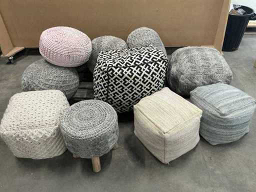 Partij Stoffen Zitpoefen (10x)