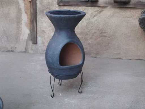 Mexican garden fireplace