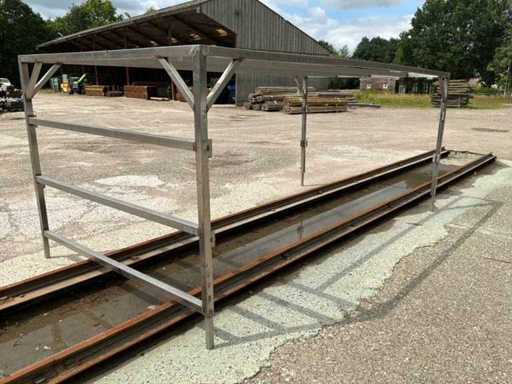 Stainless steel body frame trailer