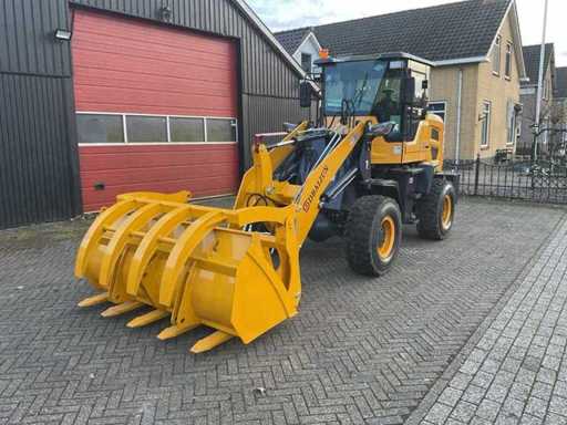 Earthmoving machines, generators, storage tents and tools