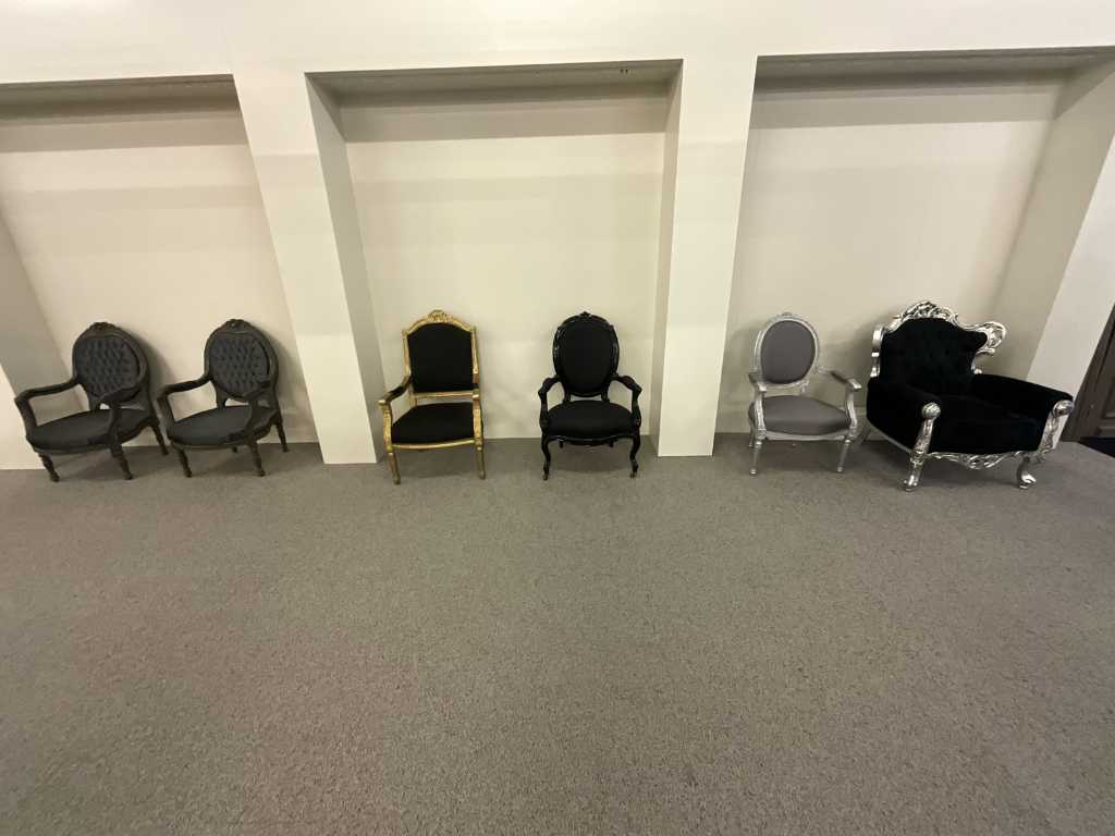 Partij van 6 stoelen