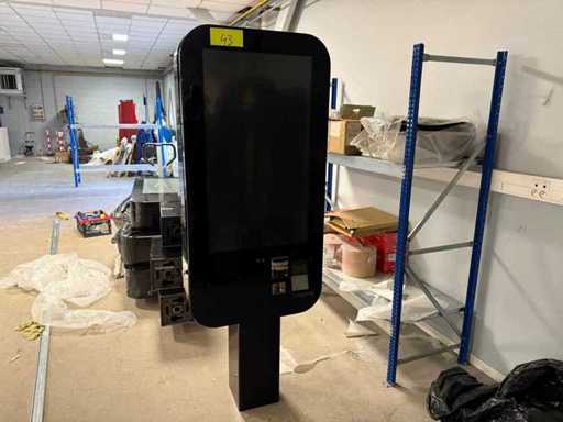 Groot formaat kiosk gebouwd voor een grote fastfoodgroep