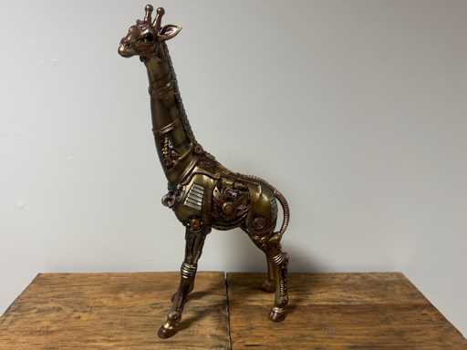 Giraf Steampunk H53cm Gold