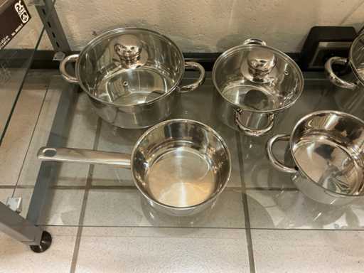 Gsw 9-delige kookpotset inox