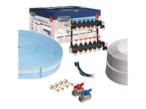 Materia? do instalacji centralnego ogrzewania Henco Floor Solution box 16/26 m2