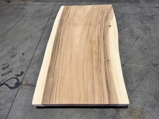 Suar boomstam tafelblad 140 cm.