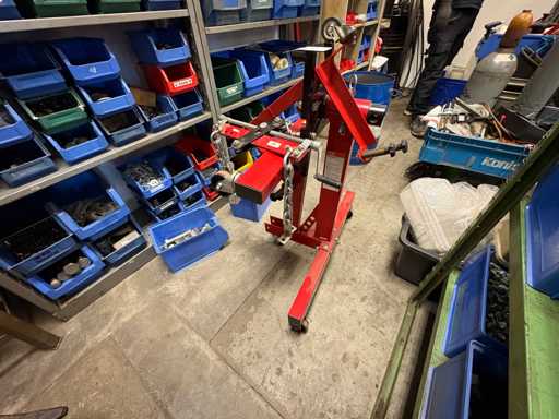 JMP Werkstatt-Set: Motorständer + Hydraulischer Motorkran