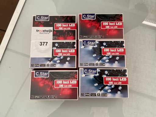C.Star. Schutzart IP44. Innen- / Außenbereich, Weihnachts-LED-Beleuchtung. (6-fach)