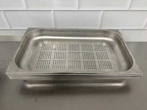 Stalowa taca gastronorm perforowana (5x)