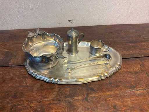 Verzilverd Koffiesetje