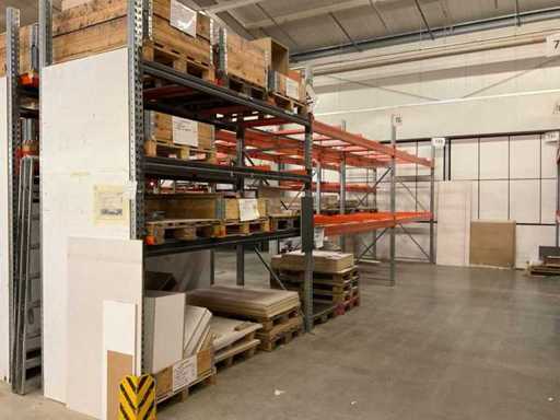 Heavy-duty shelf, with contents