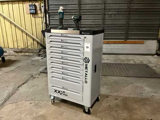 Metallo Filled tool trolley