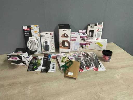 Partij keuken snijgerei