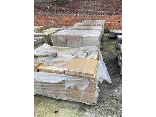 5 palette di pietra bianca borgogna Massangis Roche Jaune = 119m²