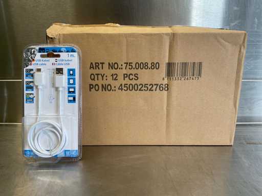 Q-Link USB C cable - 1 mtr (12x)