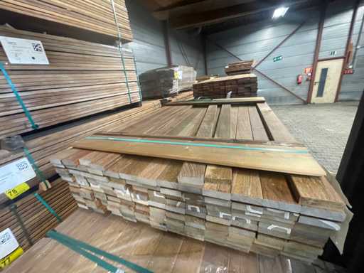 Ipé planks planed 1250x80x27mm (152x)