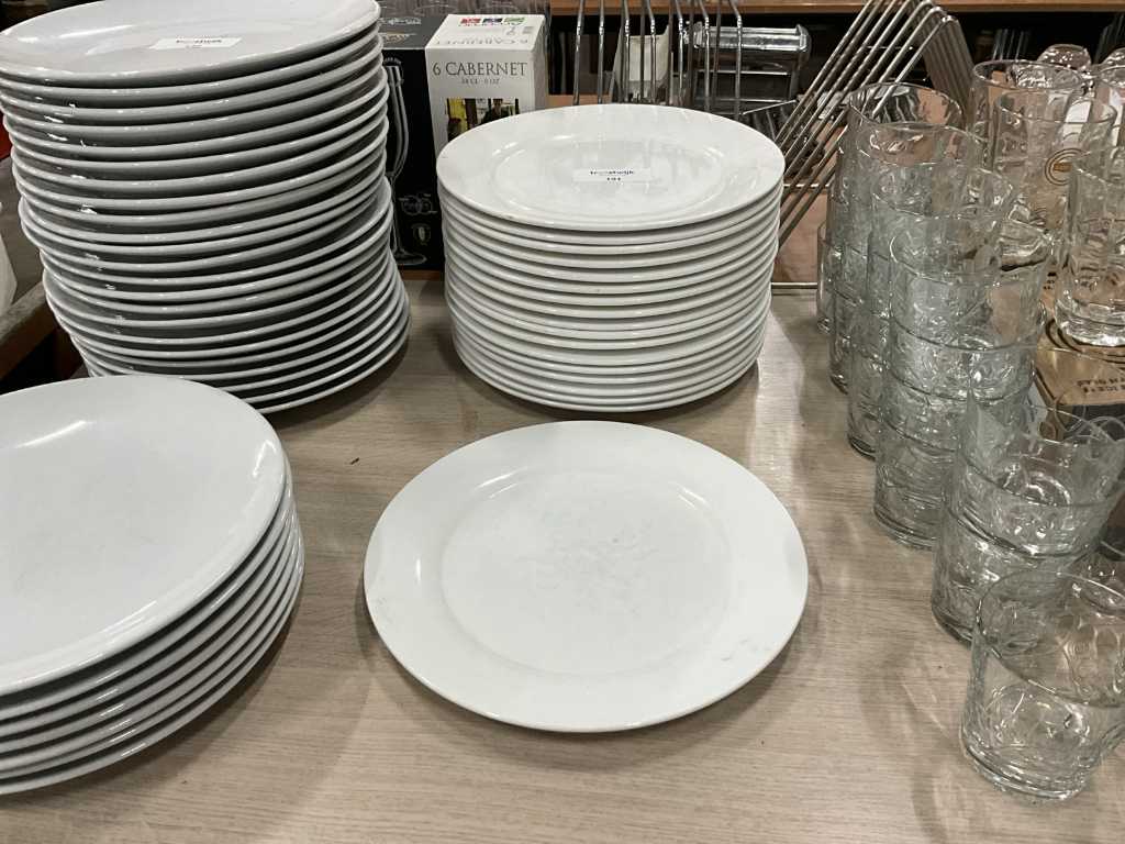 assiettes plates (18x)