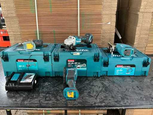 Makita 4-piece battery tool set