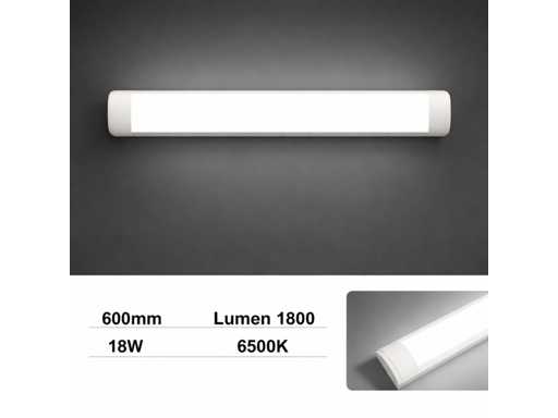 60 x LED Batten 18W – 60cm – 6500K Koud Wit – Koppelbaar – TETRA-60