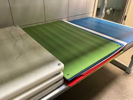 Partij snijplanken met snijplaten