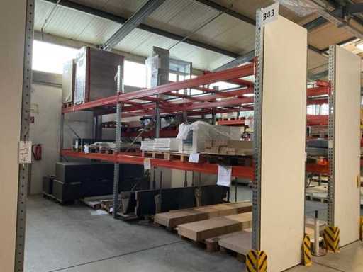 Heavy-duty shelf, with contents