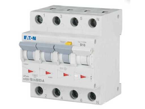 Eaton - Serie Moeller xPole - mRB6-16/3N/B/03-A - Interruttore elettrico residuo con protezione da sovracorrente (7x)